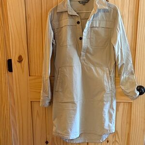 Title Nine Beige Utility Jacket Dress